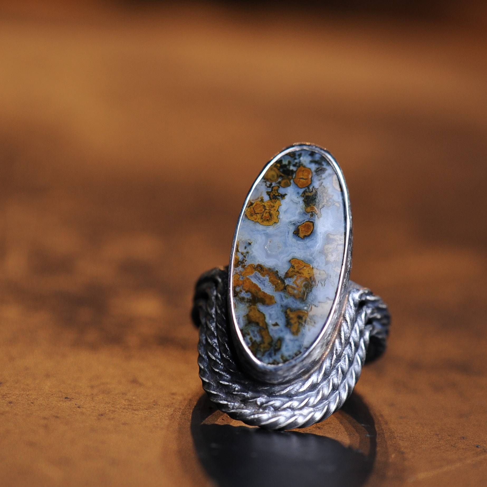 ハンガリアンアゲートのメタルワークリング