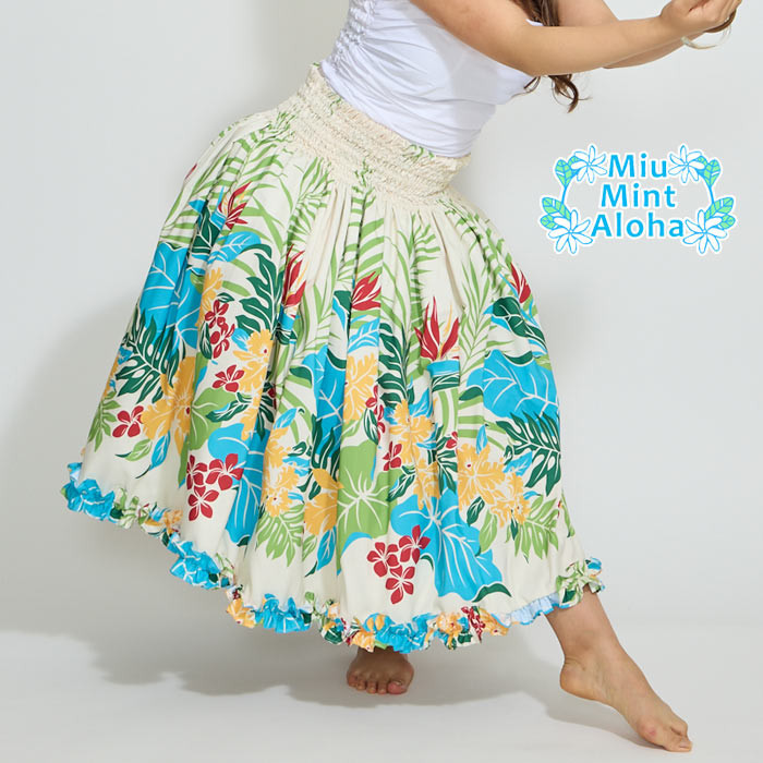 パウスカート 細見えパウスカート　フラダンス　太って見えないパウスカート　p00593　受注生産および即納