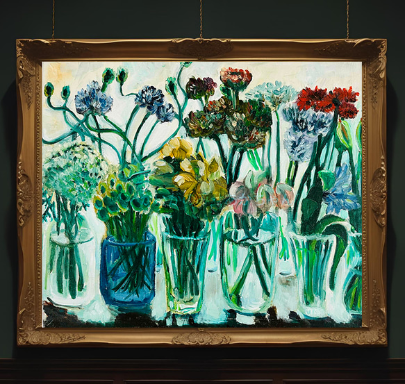 ジークレー 絵画 キャンバス「窓辺の花瓶」アート インテリア Giclée
