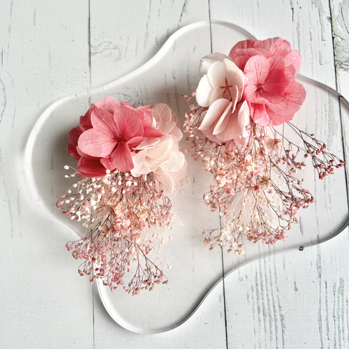 No.359-C　【リメイク】ドライフラワー(紫陽花)☆ピアス・イヤリング 楽天市場】〈770円福袋チケット対象〉 ピアス イヤリング