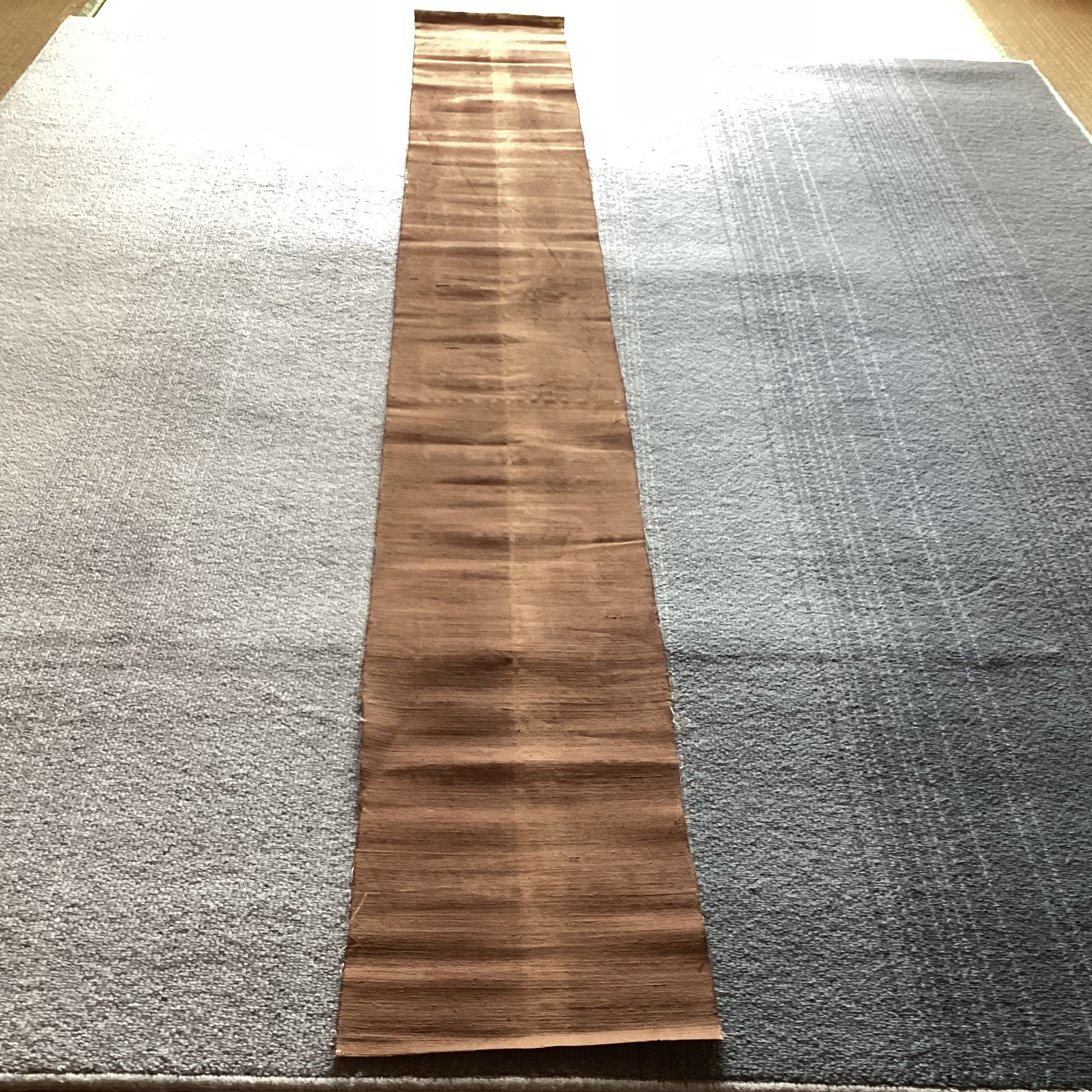 古布　帯芯の柿渋染め布　(少し固め)③