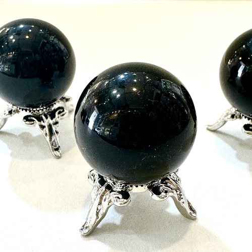 モリオン スフィア(黒水晶丸玉) その他インテリア雑貨 GirassoL