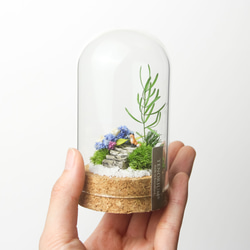 【雨の日も豊かに過ごす】紫陽花の箱庭 キツネ[S／６０φ］【暑中お見舞い・誕生日ギフトにも】 3枚目の画像