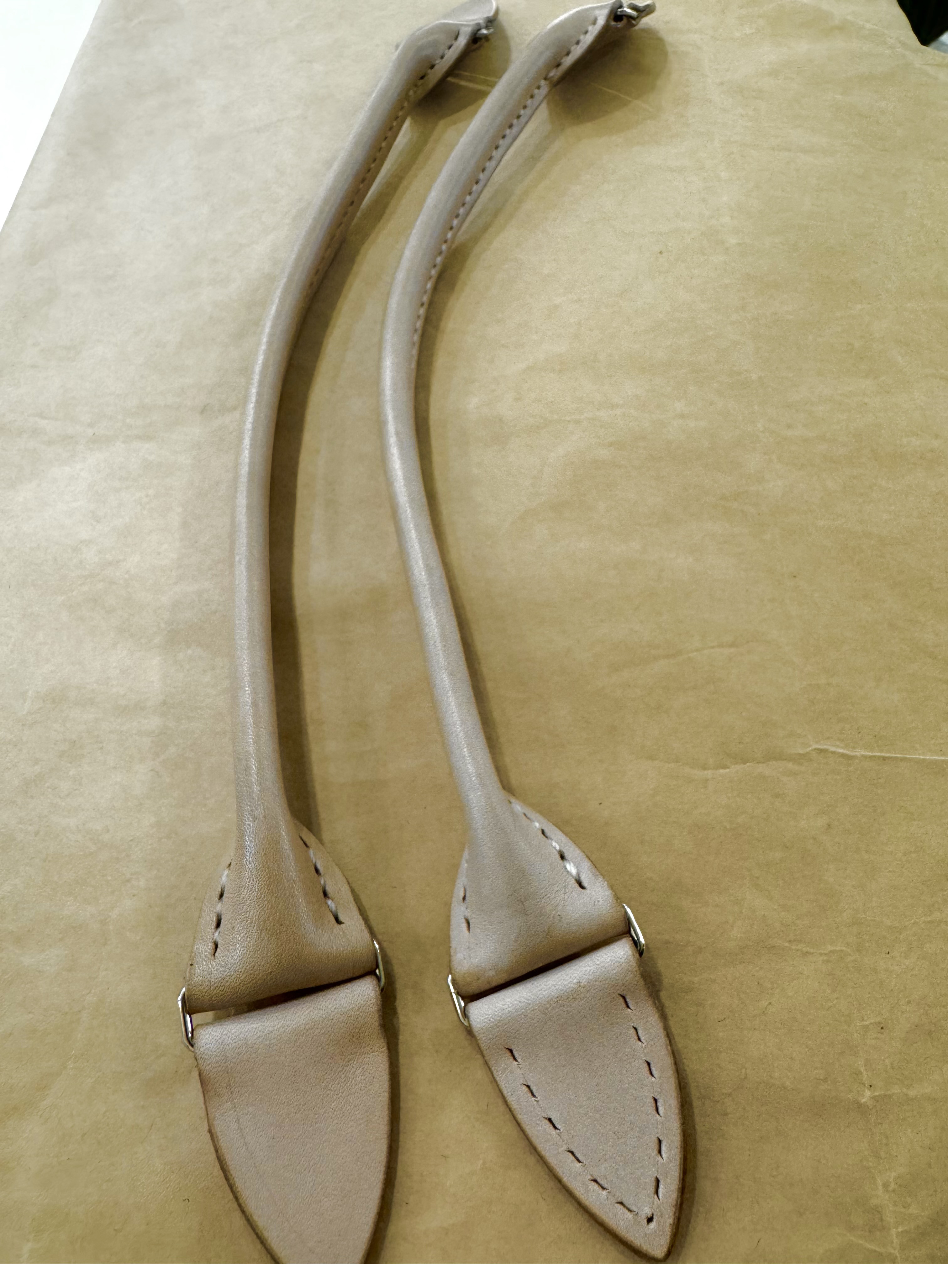 バッグ用　ヌメ革の持ち手