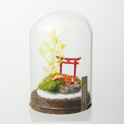 【敬老の日・誕生日ギフトに】落ち葉の物語　キツネ２匹[M／７５φ]【秋を彩る】 7枚目の画像