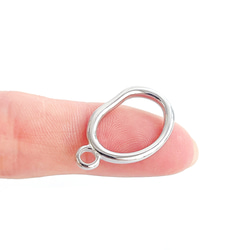 ess128-2 [1 套] 約 20 毫米扭曲橢圓形和約 29 毫米桿緊固件，醫用不鏽鋼 第4張的照片