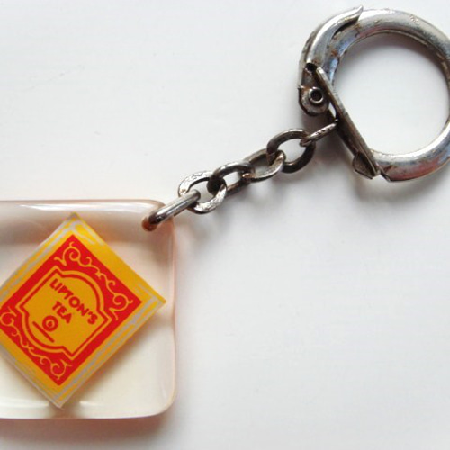 ブルボンキーホルダー LIPTON'S TEA フランス ヴィンテージ リプトン