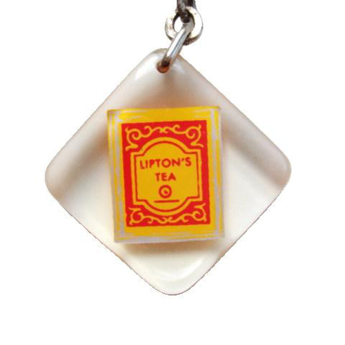 ブルボンキーホルダー LIPTON'S TEA フランス ヴィンテージ リプトン