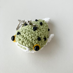 ミドリフグあみぐるみキーホルダー 1枚目の画像