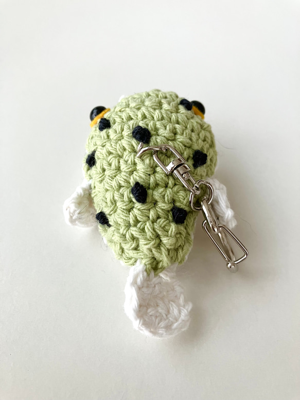 ミドリフグあみぐるみキーホルダー 3枚目の画像