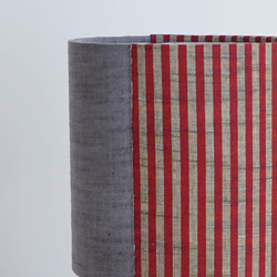 ◆HappyLamp◆Sサイズ/日本/会津木綿/レッド/JAPAN fabric/スタンドランプ/照明/素材の旅2025 3枚目の画像