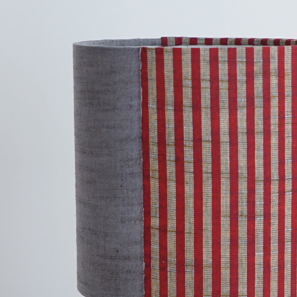◆HappyLamp◆Sサイズ/日本/会津木綿/レッド/JAPAN fabric/スタンドランプ/照明/素材の旅2025 3枚目の画像