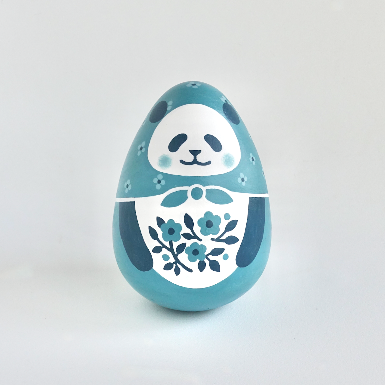 パンダのおきあがりこぼし《ブルー》