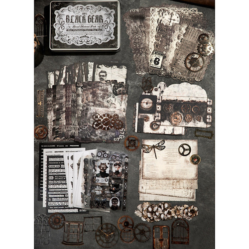 S788コラージュ素材】海外ジャーナル素材 アソート レトロ 大容量