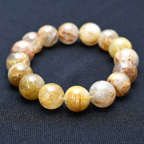 ⭐︎【天然】タイチンルチルクオーツ ブレスレット 13mm