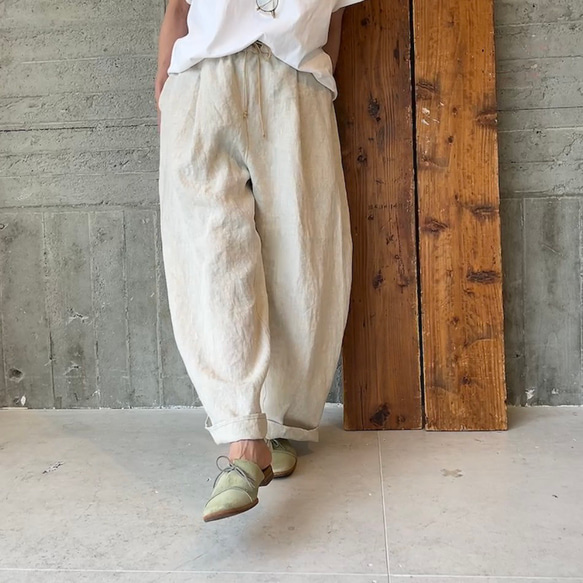 ヘンプ&オランダlinen＊こなれ/ストレート 8枚目の画像