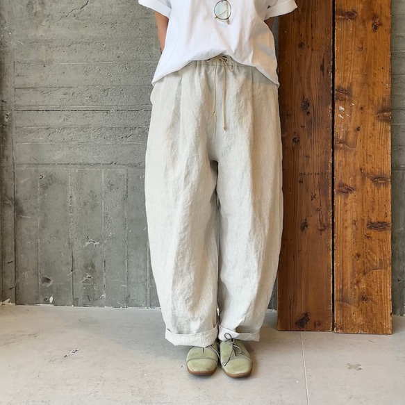 ヘンプ&オランダlinen＊こなれ/ストレート 9枚目の画像