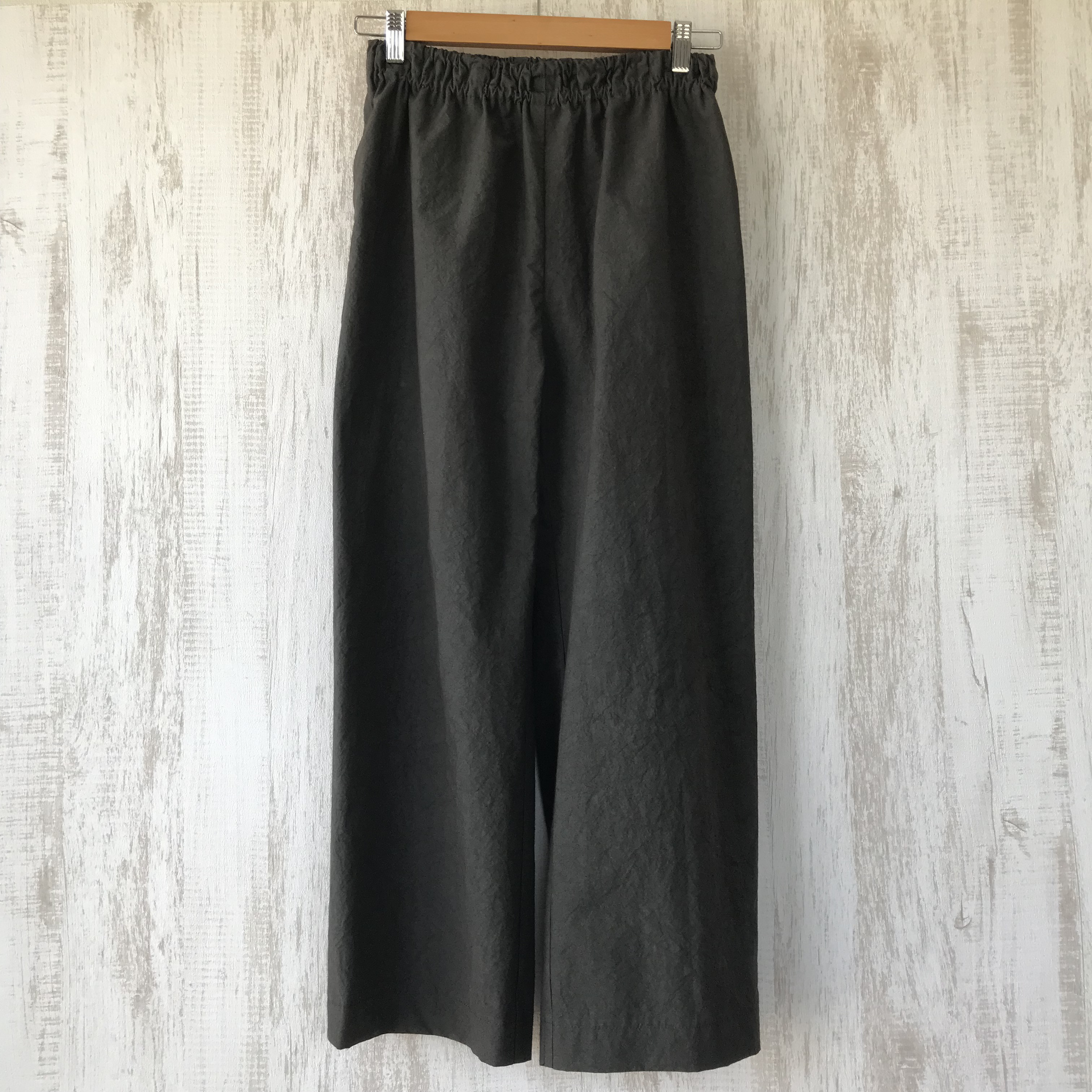 ワッシャー　無地　パンツ