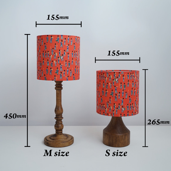 ◆HappyLamp◆S・Mサイズ/イギリス気分を味わうスタンドランプ/レッド/旅気分2025/照明 9枚目の画像