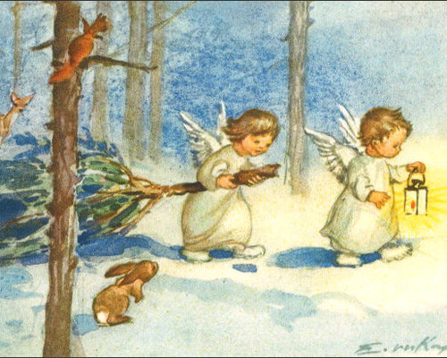 人気！再入荷！スイスより！『 ポストカード クリスマス アート