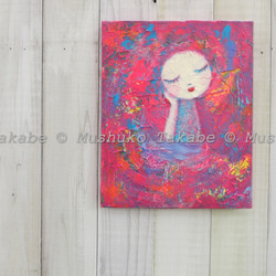 アクリル絵画「the TREE」原画 額装品【手描き／木・樹木・自然