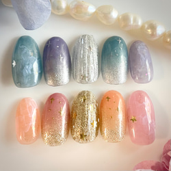 サイズオーダー♡宝石風×マグネットネイルチップ size order