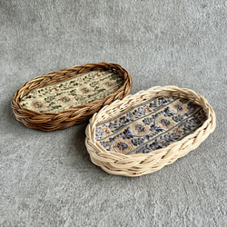 ラタン(藤)の連続淡路結びバレッタ ラタン(藤)の連続淡路結びバレッタ