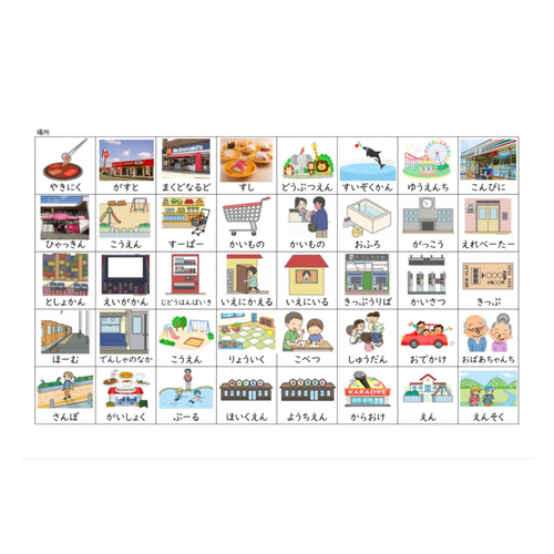絵カード520枚！PECS絵カードコミュニケーションブックセット