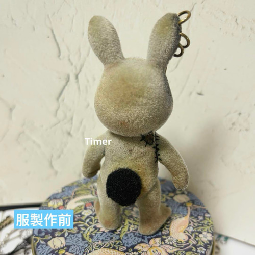 カスタム ウサギファミリー シルバニアファミリーの人形 グレー