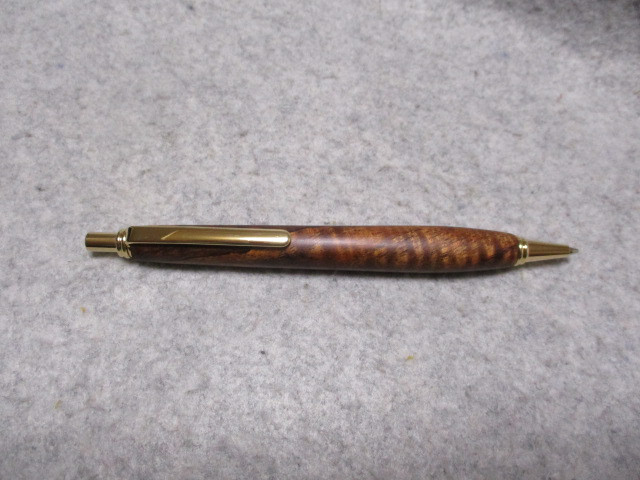 ハワイアンコア　カーリー杢　椿油仕上げ　シャープペンシル(0.5ミリ用)