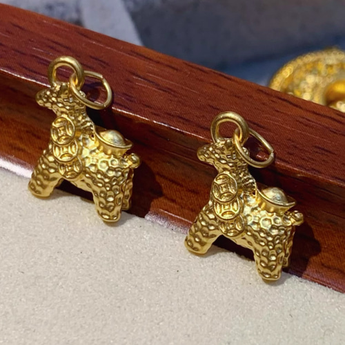 24K 24金　馬 ネックレス H 24金 コインペンダント ネックレス K24 純金 1/25oz 馬 ホース