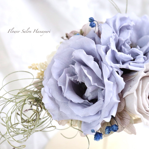 ブルームーン 三日月 プリザーブドフラワー アイアン スタンド 記念日