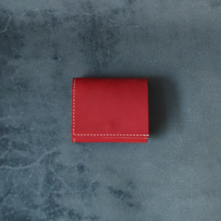 薄い二つ折り財布 ハンドメイド 姫路レザー ヌメ革 手縫い メンズ