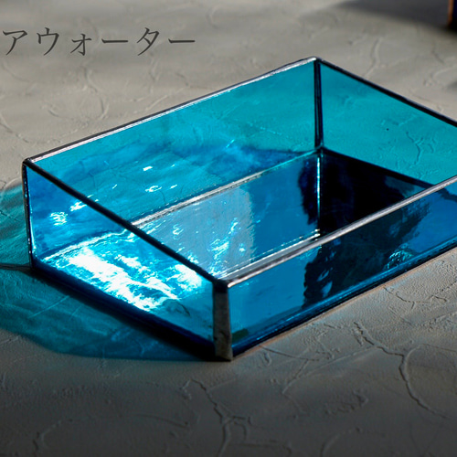 ✴︎再販✴︎《Creema限定》-海-ガラス製ジュエリーボックス