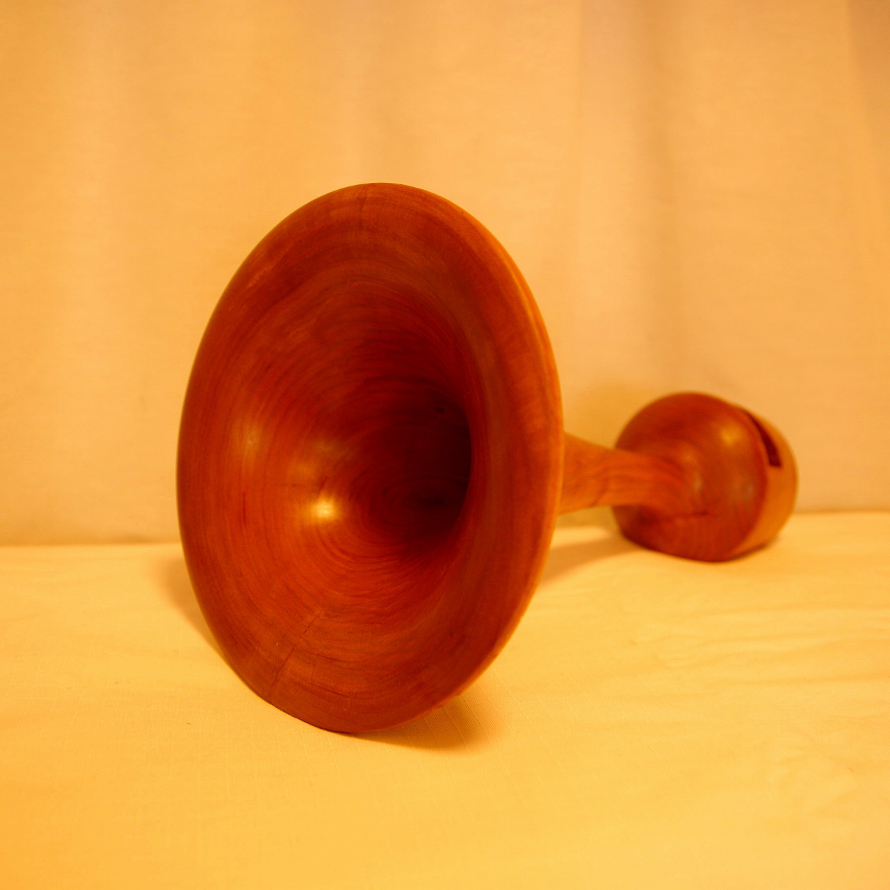 山桜：職人手作り無垢材スマホスピーカー(フラッグシップモデル)