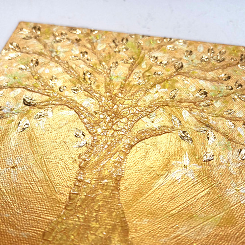 風水開運絵画◇金箔 金のなる木〜六芒星〜招財樹　黄金樹　ウェルカムゴールド　原画 風水開運絵画◇金箔 金のなる木〜六芒星〜招財樹 黄金樹
