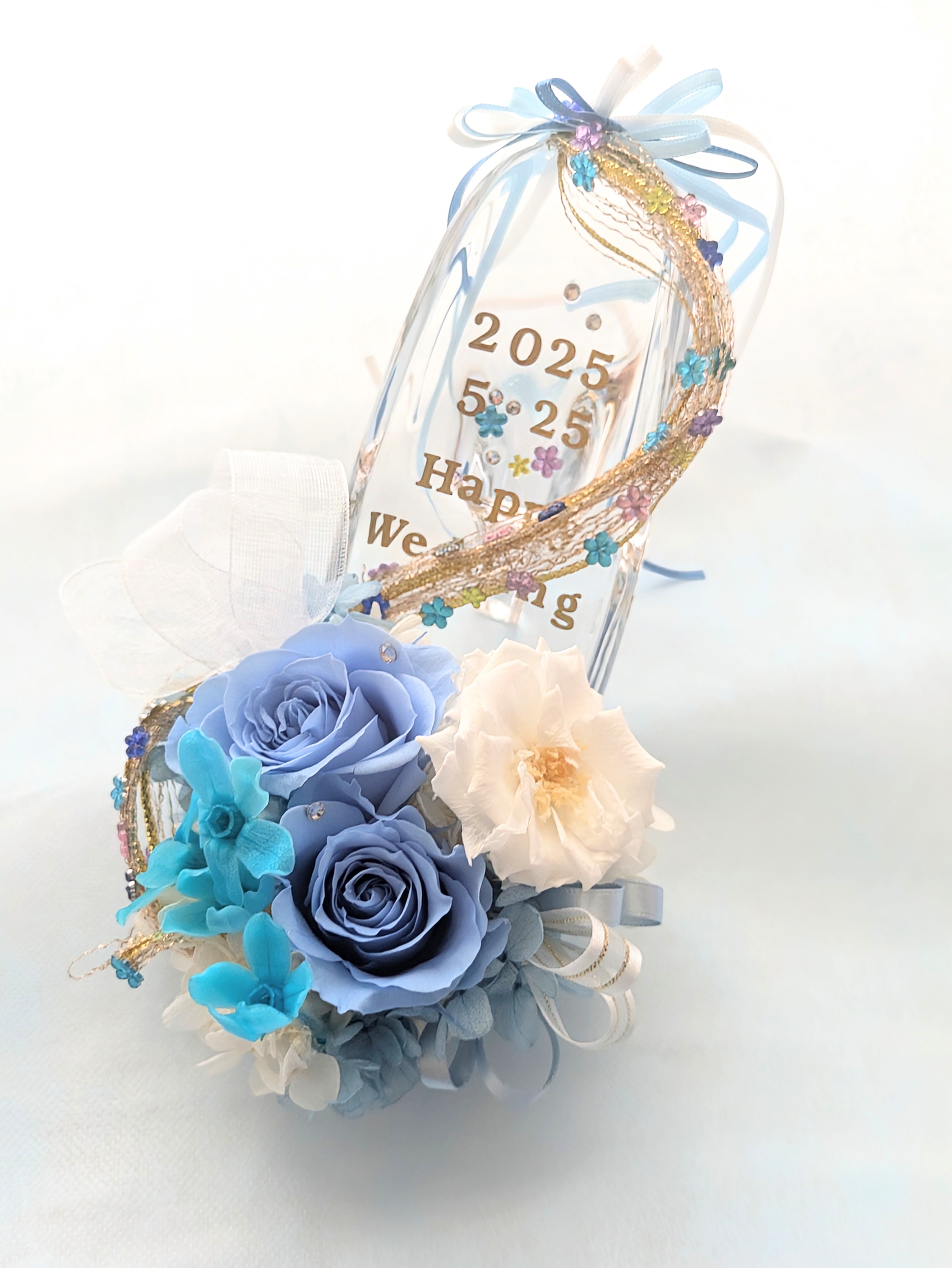 【プリザーブドフラワー／ガラスの靴シリーズ】魔法にかかるプリンセス