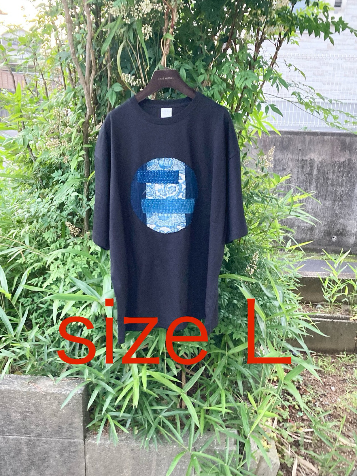 927 襤褸　tシャツ 古布　リメイク　藍染　藍染め　パッチワーク　刺し子　ヴィンテージ　オリジナル
