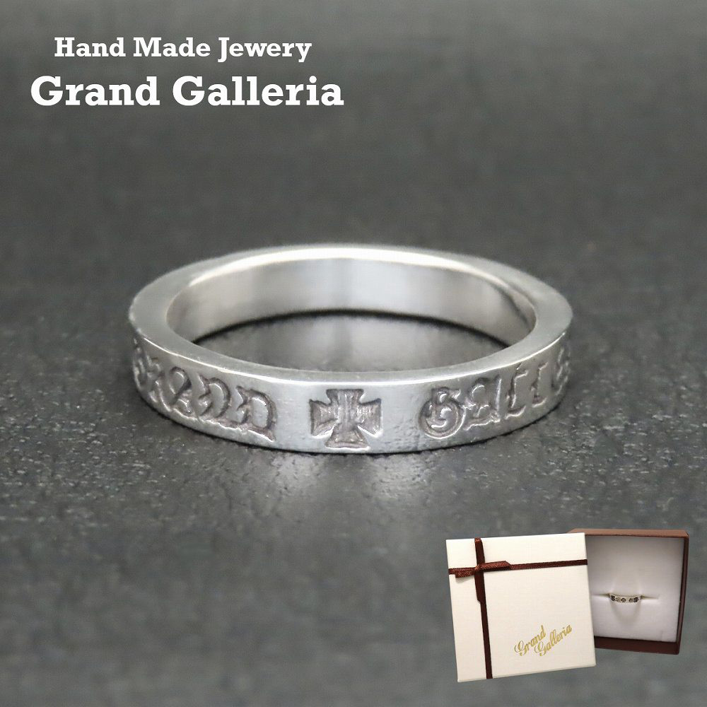 オールドイングリッシュ アイアンクロスリング 指輪 シルバー925 ブラック Grand Galleria