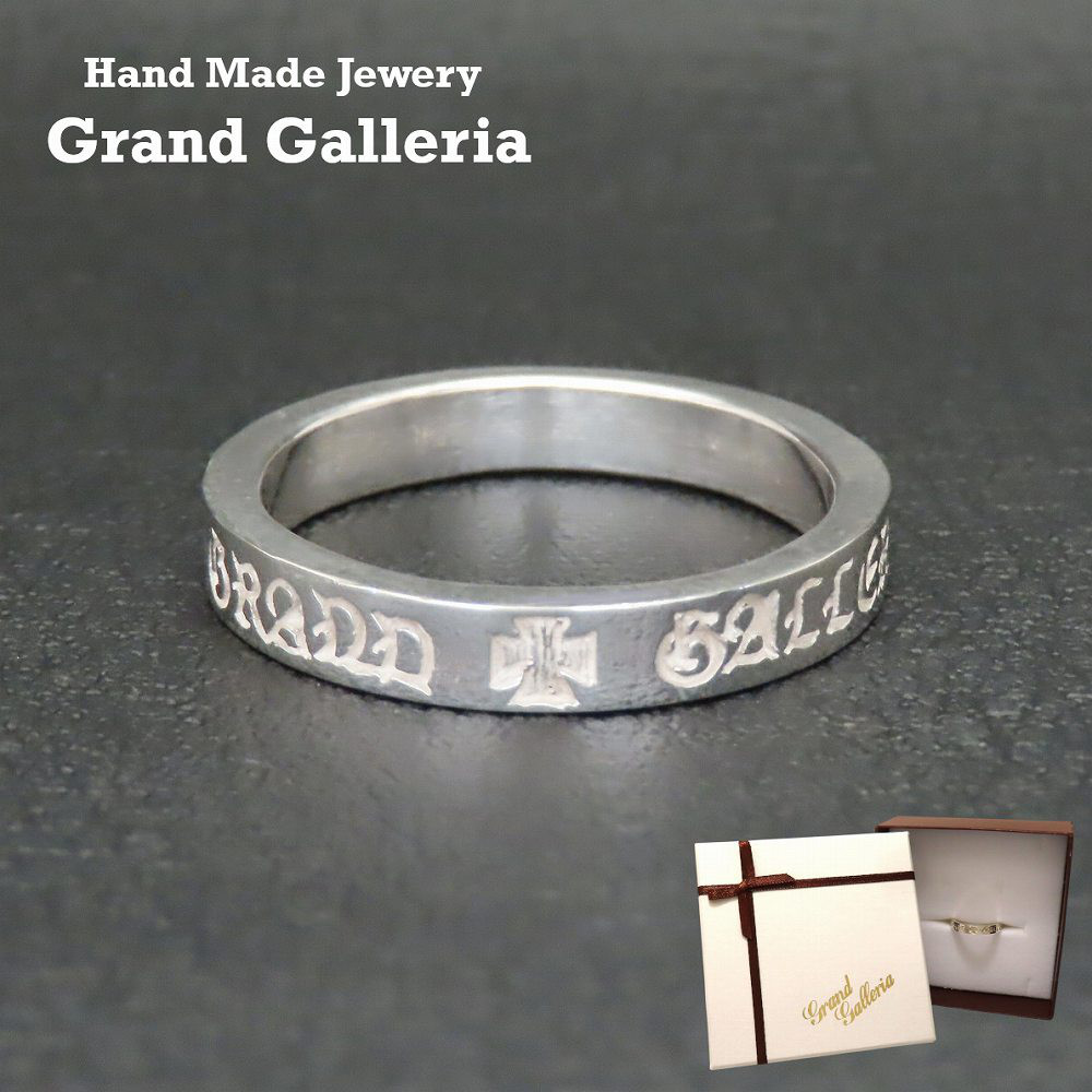 オールドイングリッシュ アイアンクロスリング 指輪 シルバー925 ホワイト Grand Galleria