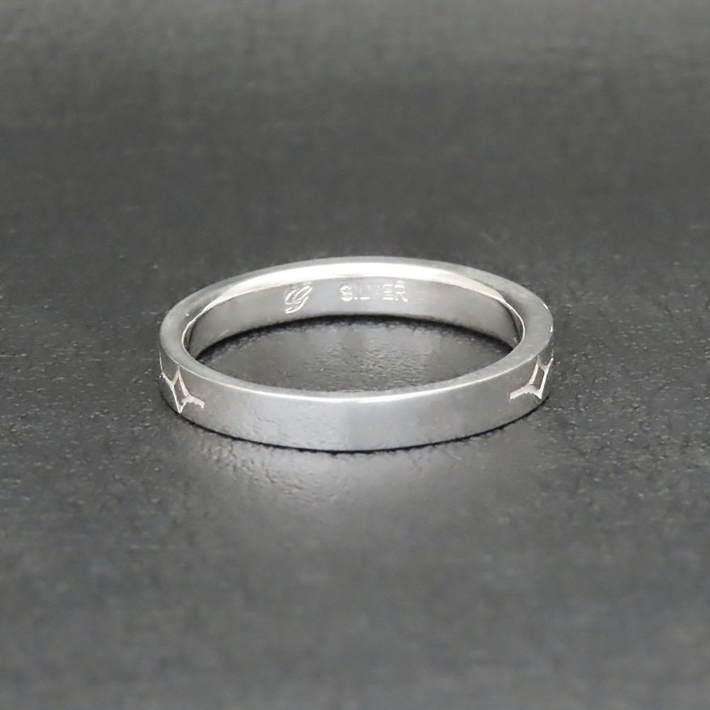 アイヌ文様リング 指輪 白 シルバー925 【刻印無料】 アイヌ アイヌ文様 アイヌ模様 アイヌ民族 リング モレウ