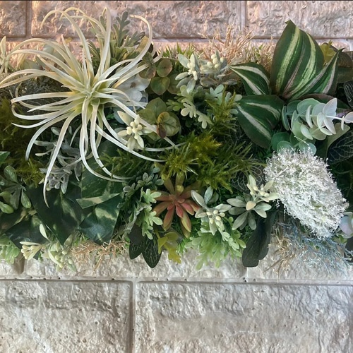 光触媒 人工観葉植物 ウォールグリーン フェイクグリーン 壁掛け801