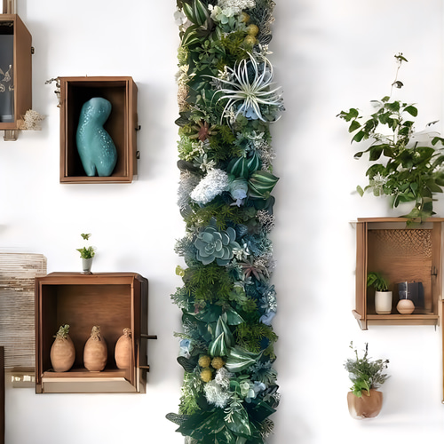 光触媒 人工観葉植物 ウォールグリーン フェイクグリーン 壁掛け801