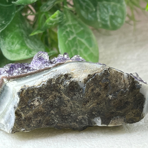 瑪瑙質母岩 レインボー アメジスト 紫水晶 クラスター 原石 ラフ