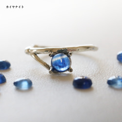 （925銀）9款雙向天然石耳夾（4毫米凸面寶石） 第4張的照片