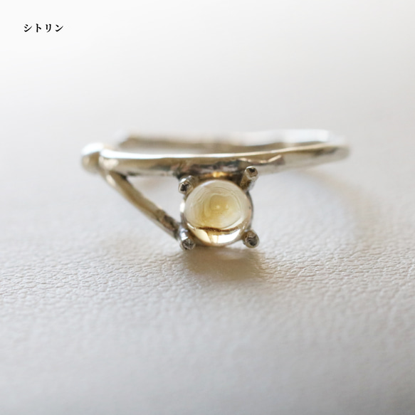 （925銀）9款雙向天然石耳夾（4毫米凸面寶石） 第10張的照片