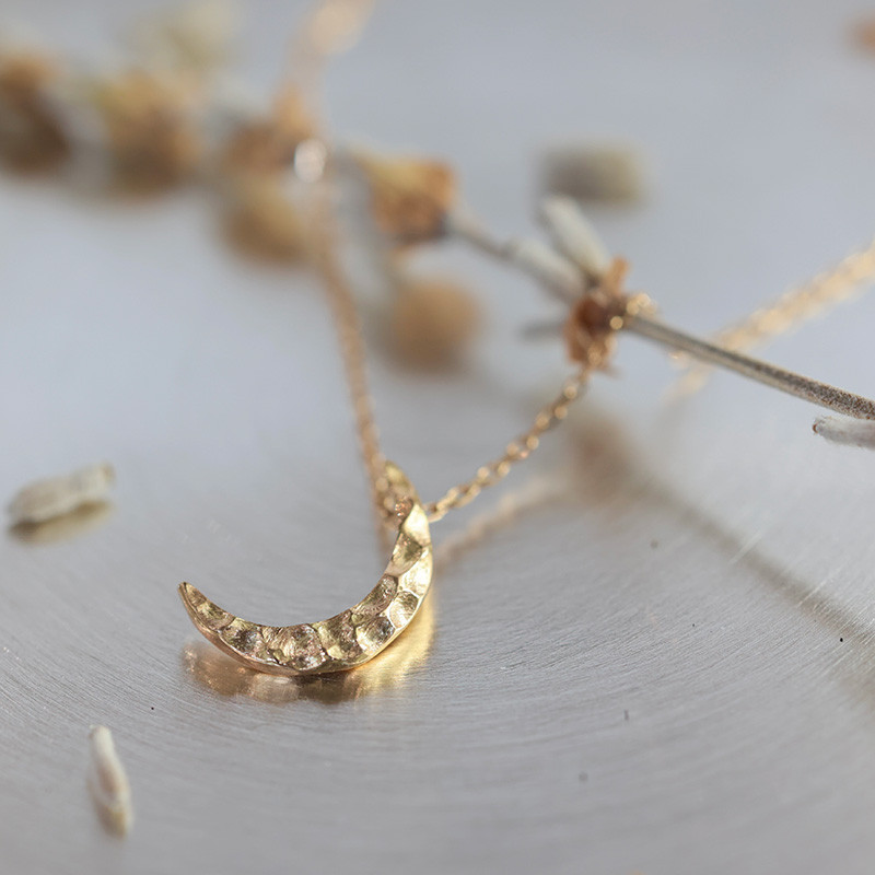 【着けっぱなし/K18/三日月ネックレス】(moon1)18金 ゴールド 三日月 ムーン プチネックレス プレゼントにも