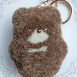 ツキノワグマのぬいぐるみキーホルダー(ブラウン)】マスコット くま