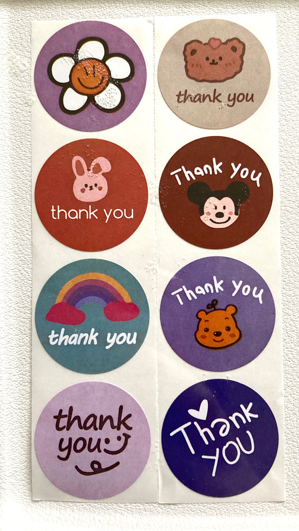 サンキューシール 120枚 ⑭ サンキューシール 120枚 お試し 8柄 シール