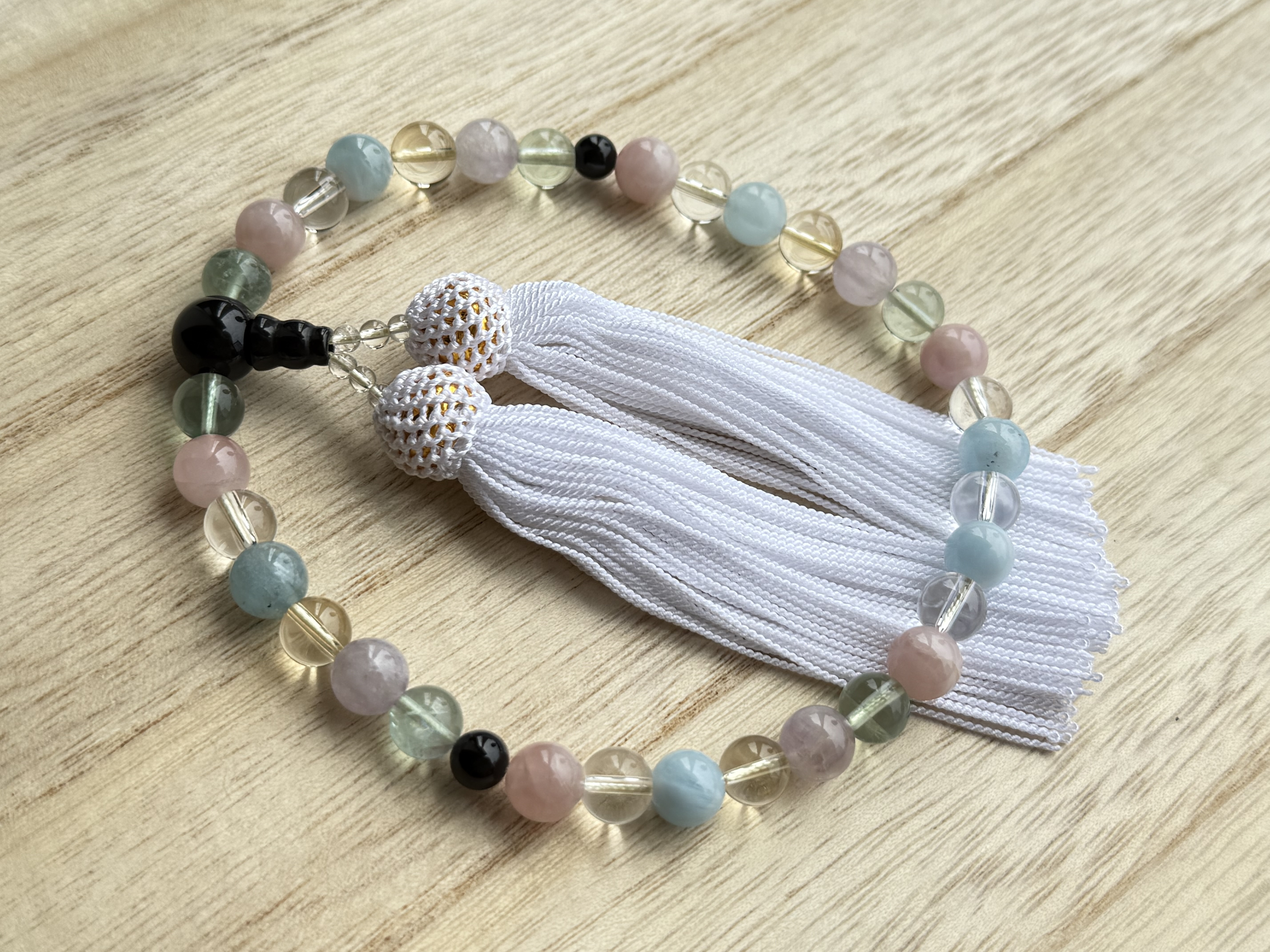 全宗派共通✳︎ 略式片手念珠✳︎五行水晶✳︎数珠